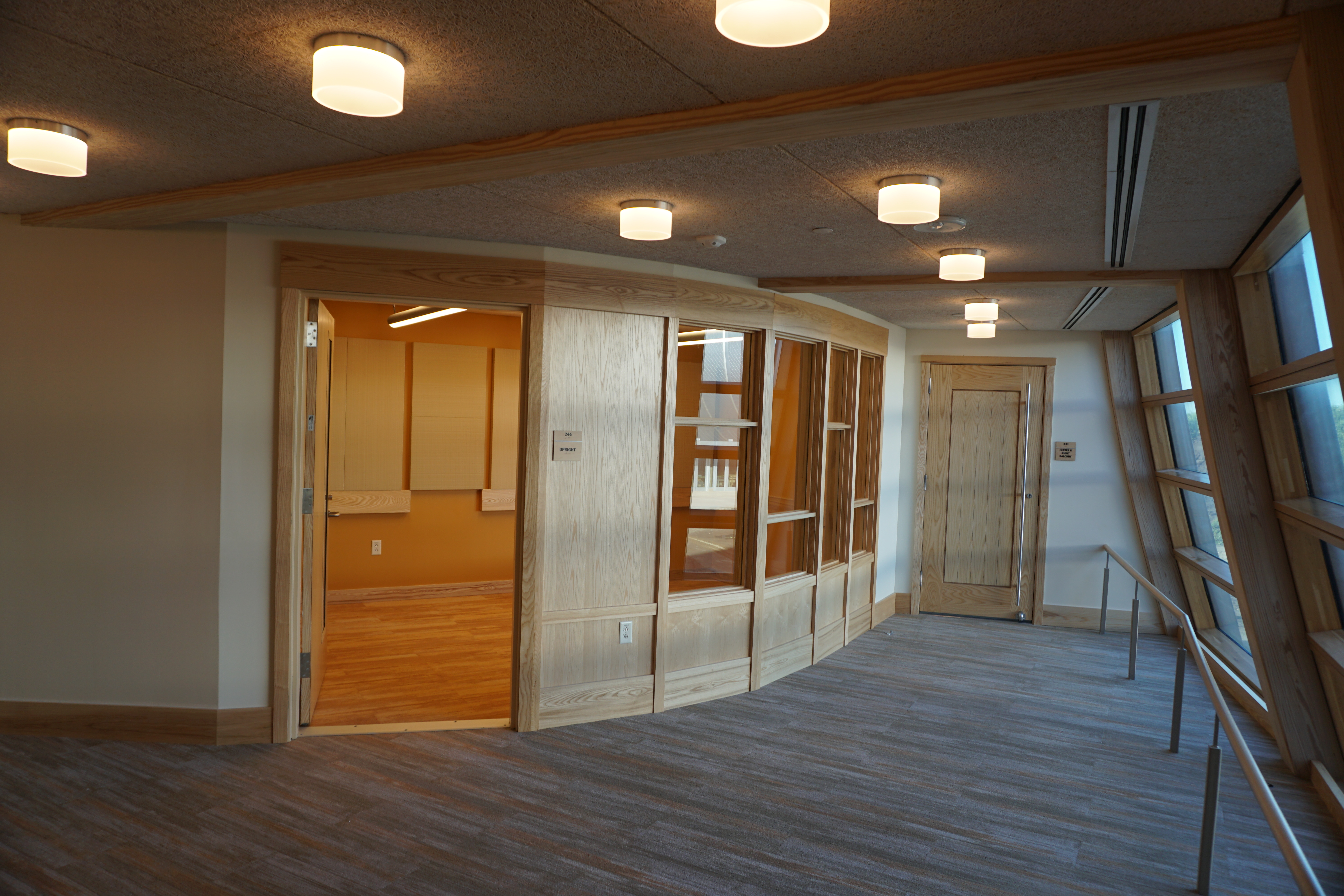 Groton Hill Music School — interior woodwork view 14